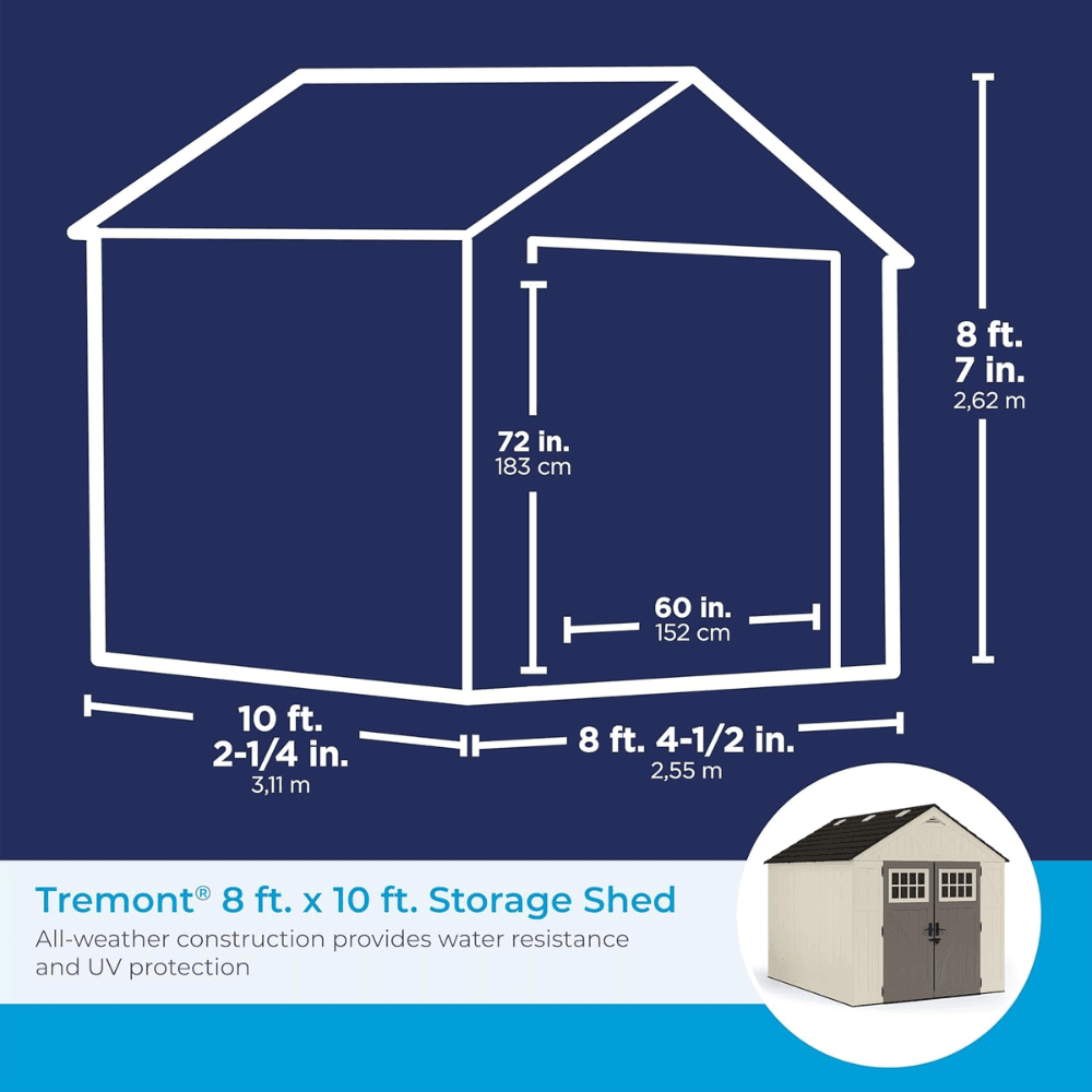 547 cu. ft. Storage Shed BMS8100 - Image 9