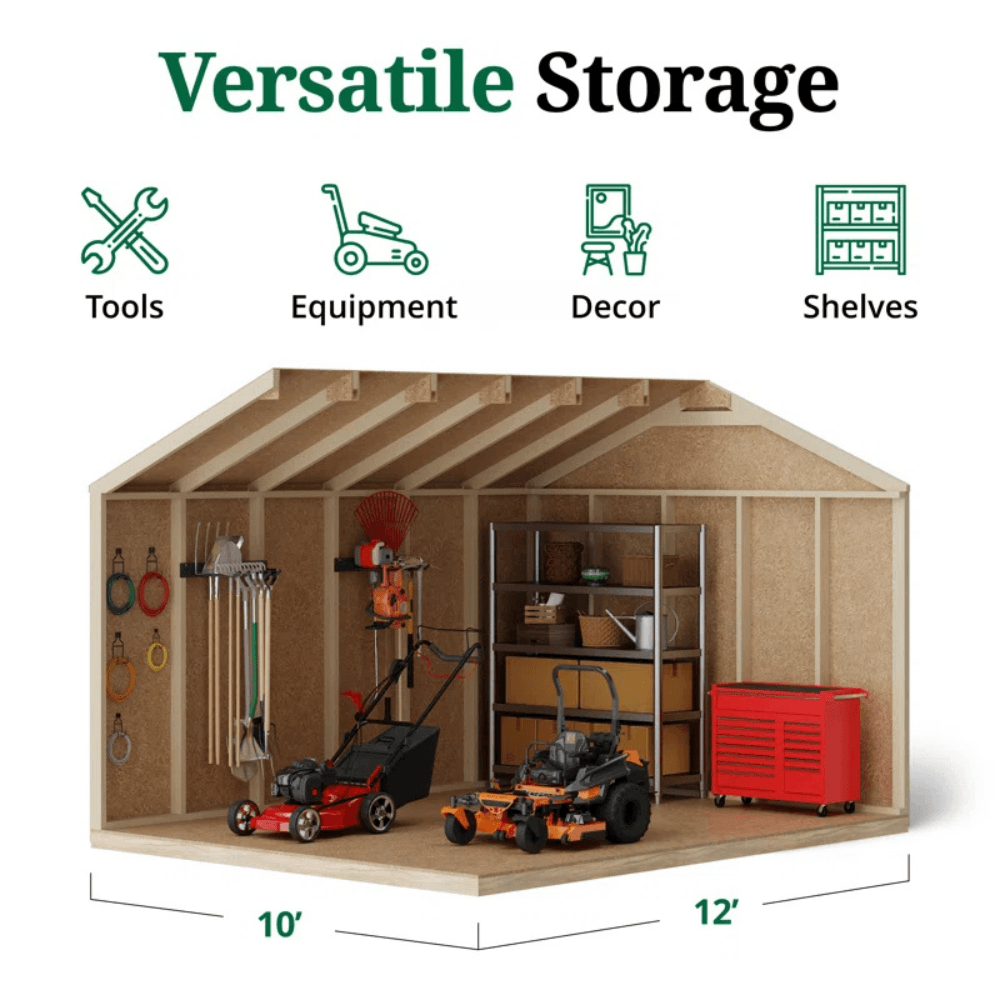 Outdoor Wood Storage Shed - Image 2
