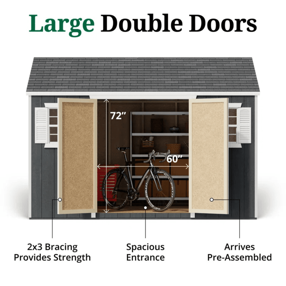 Outdoor Wood Storage Shed - Image 5