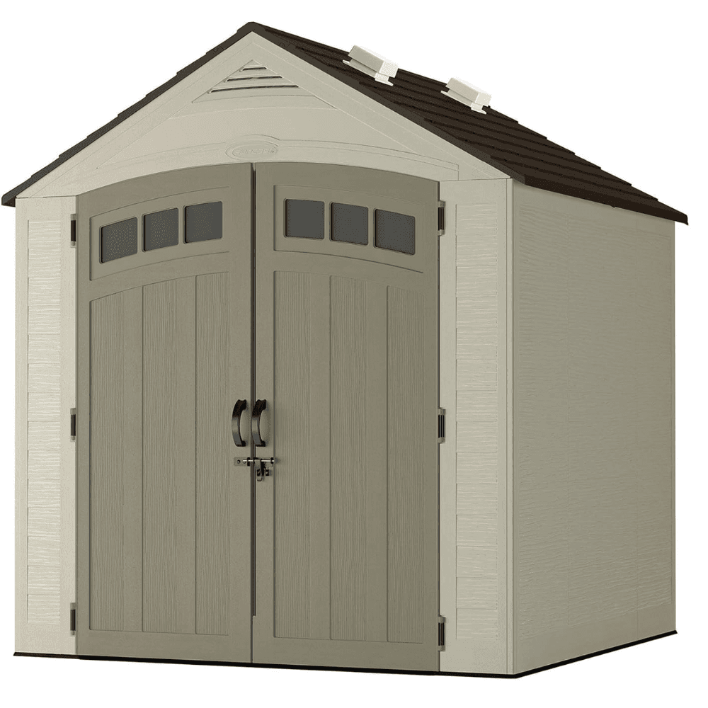 7 ft. W x 7 ft. D Plastic Shed