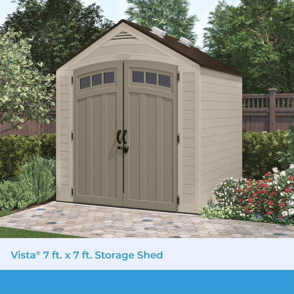 7 ft. W x 7 ft. D Plastic Shed - Image 2