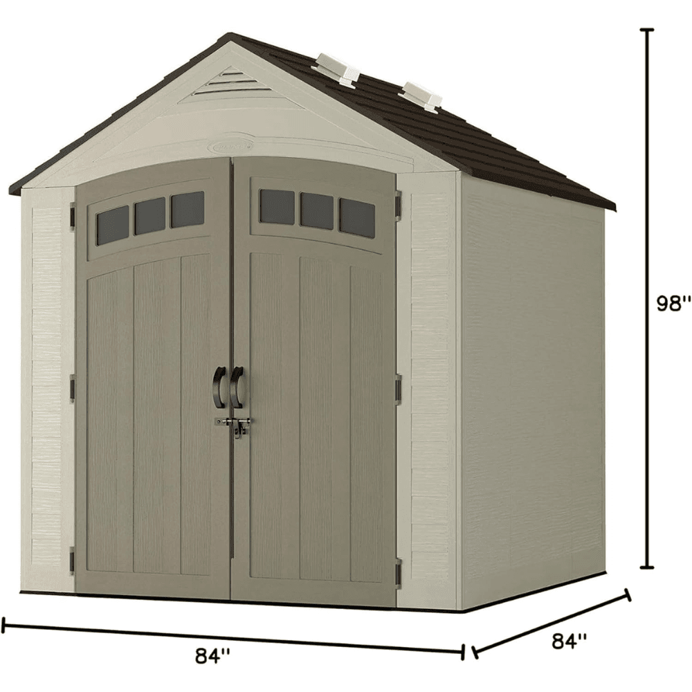 7 ft. W x 7 ft. D Plastic Shed - Image 5