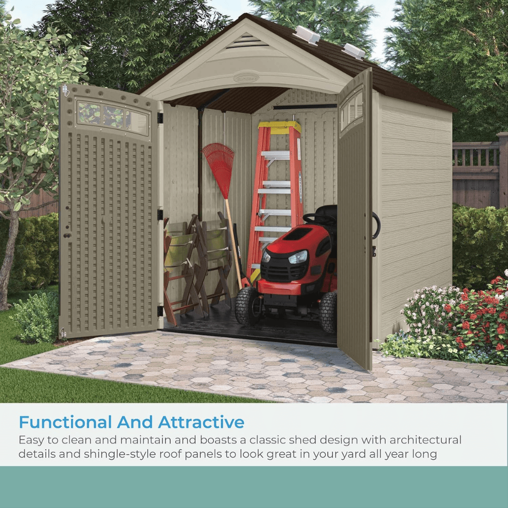 7 ft. W x 7 ft. D Plastic Shed - Image 7