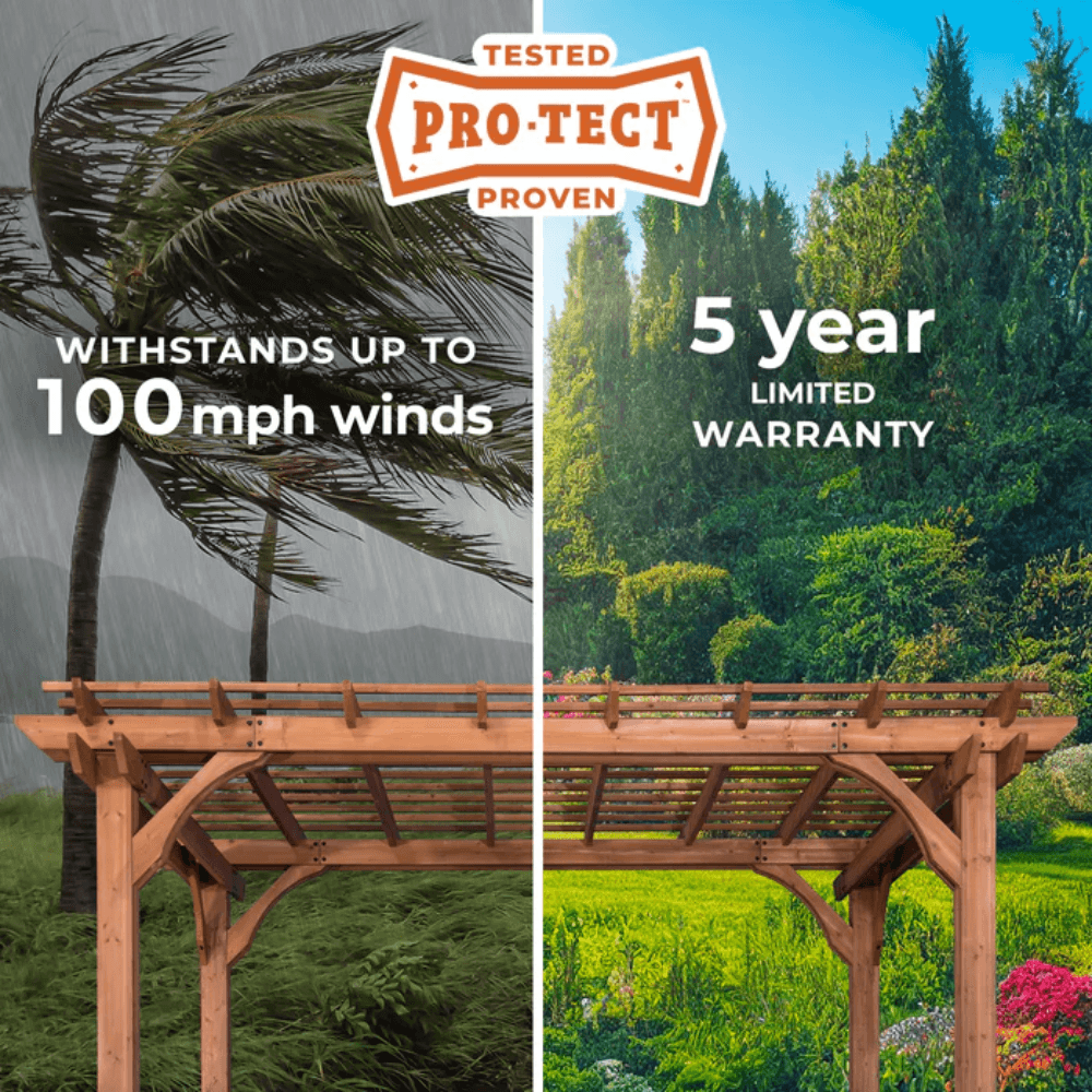 12′ x 10′ Cedar Pergola - Image 4