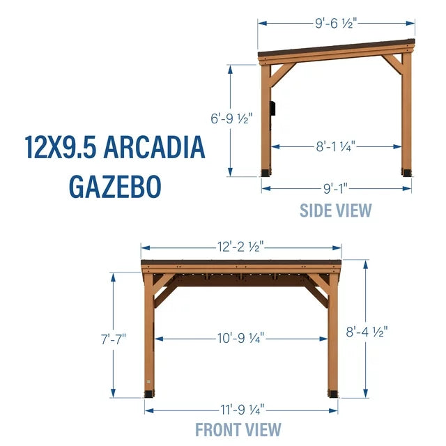 12′ x 9.5′ Arcadia Gazebo - Image 4