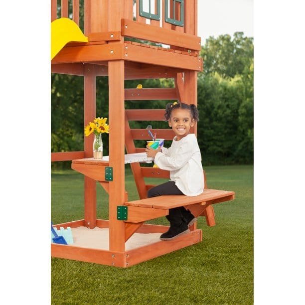 Cedar Cottage Wooden Swing Set - Image 3