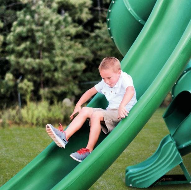 Treehouse Wooden Swing Set with Tube Slide, Rope Ladder, and Sandbox - Image 5