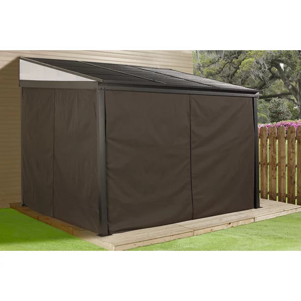 10 x 12 ft. Portland No.53 Wall Gazebo Steel Roof - Image 3