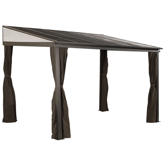 500-9165470 10 x 12 ft. Portland No. 53 Wall Gazebo Steel Roof