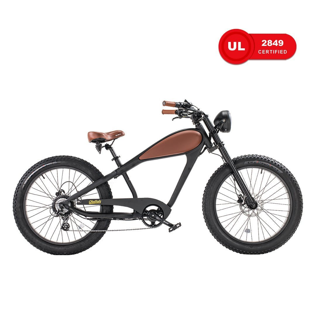 48V 750W Hub Motor Fat Tire Electric Cruiser Bike - Image 5