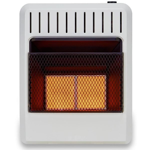 Reconditioned Dual Fuel Ventless Infrared Gas Space Heater - 20,000 BTU, T-Stat