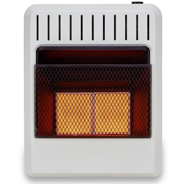 Reconditioned Dual Fuel Ventless Infrared Gas Space Heater - 20,000 BTU, T-Stat Control