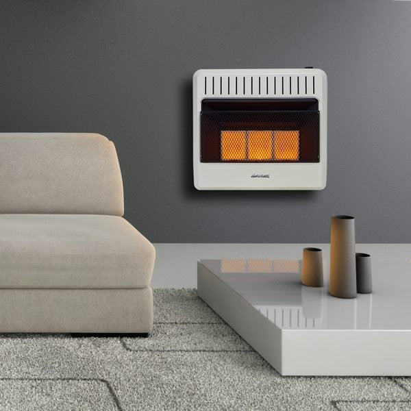 Reconditioned Dual Fuel Ventless Infrared Gas Space Heater - 30,000 BTU, T-Stat Control - Image 3