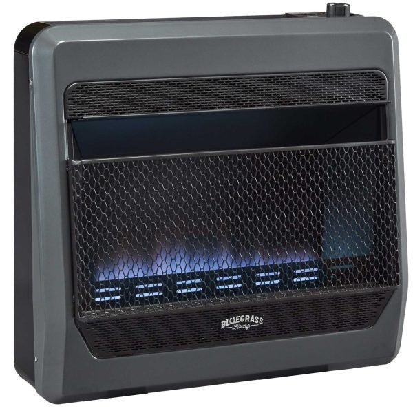 Natural Gas Vent Free Blue Flame Gas Space Heater With Blower and Base Feet - 30,000 BTU, T-Stat Control - Image 5