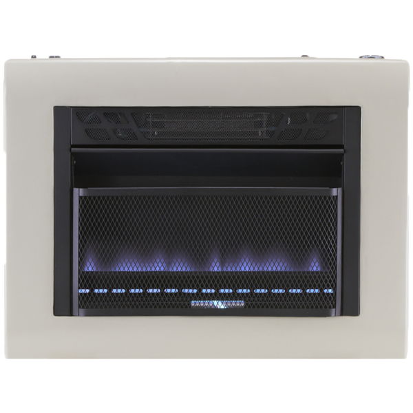 Reconditioned Hearth Dual Fuel Ventless Blue Flame Gas Space Heater With Blower - 20,000 BTU, T-Stat Control