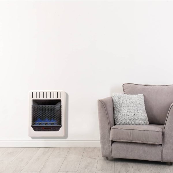 Factory Reconditioned Blue Flame Gas Heater - 10,000 BTU, Dual Fuel - Image 2