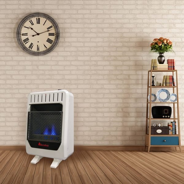 Factory Reconditioned Blue Flame Gas Heater - 10,000 BTU, Dual Fuel - Image 3
