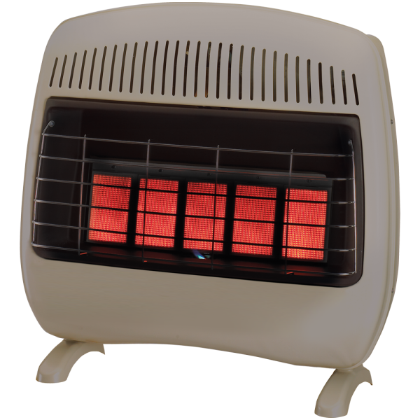 Reconditioned Dual Fuel Ventless Infrared Heater - 30,000 BTU, T-Stat Control