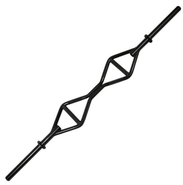 Series Single Handle Bar with Solid Olympic Sleeves Training Kits - Multi Grip - Functional Training - Football - Swiss - Neutral