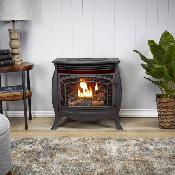 Dual Fuel Ventless Gas Stove - 26,000 BTU, Remote Control, Matte Black Finish - Image 13