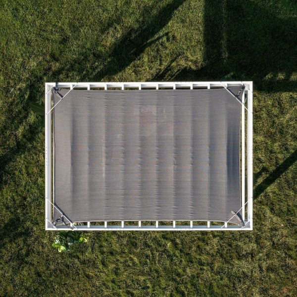 14x10 Modern Steel Pergola With Sail Shade Soft Canopy - Image 16