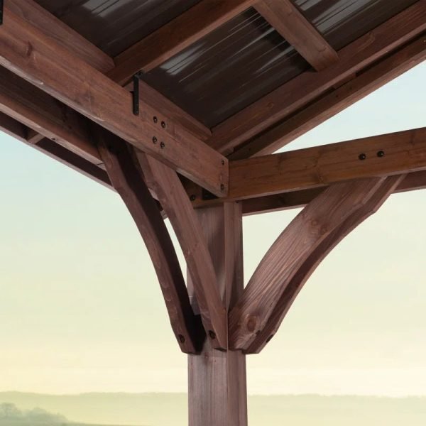 12′ X 12′ Solid Wood Patio Gazebo - Image 7