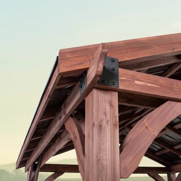 12′ X 12′ Solid Wood Patio Gazebo - Image 8
