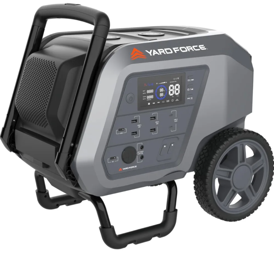 Portable Power Station 2400-Watt Continuous 4800-Watt Peak, Bluetooth speaker, WIFI connection, Wireless Charging, RV 30A plug, LED light - Image 2