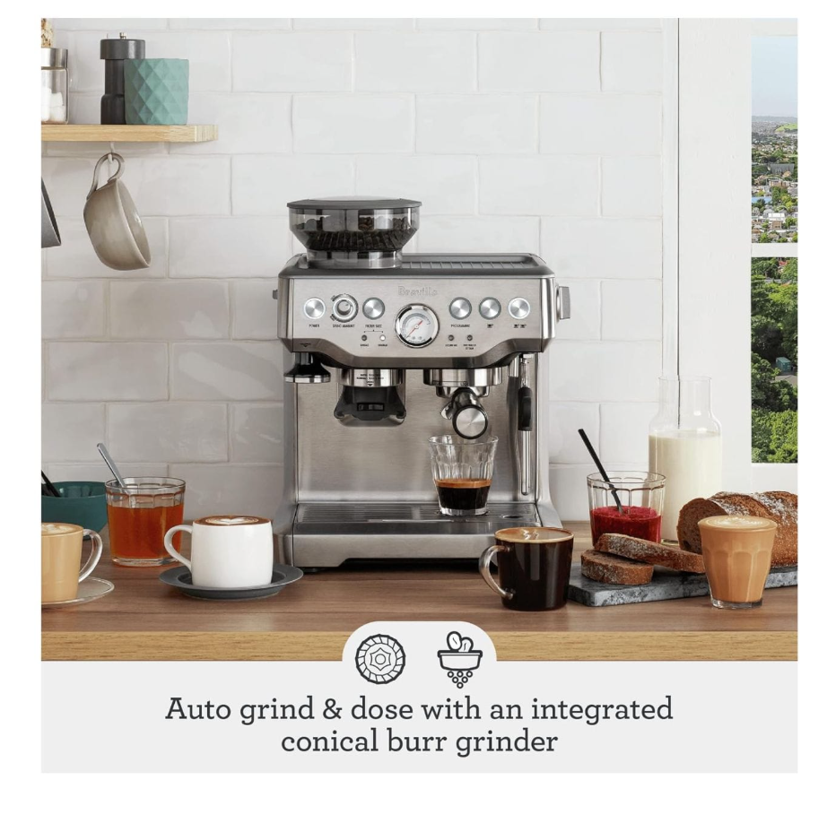 Brushed Stainless Steel | From Beans to Espresso in Under a Minute