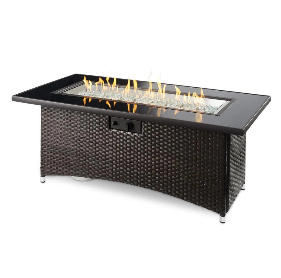 59-Inch Linear Propane Gas Fire Pit Table