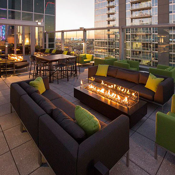 84″ Concrete Gas Fire Pit - Image 2