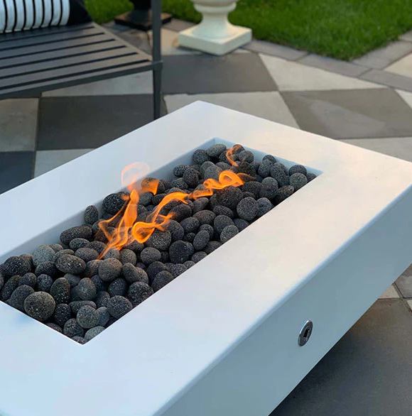 84″ Concrete Gas Fire Pit - Image 3