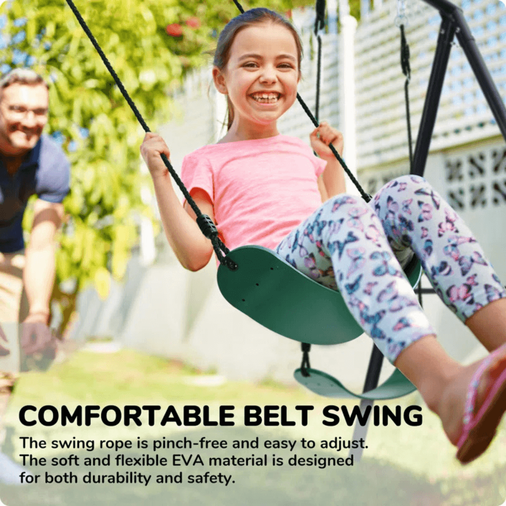 Metal Swing Set with 3 Swings