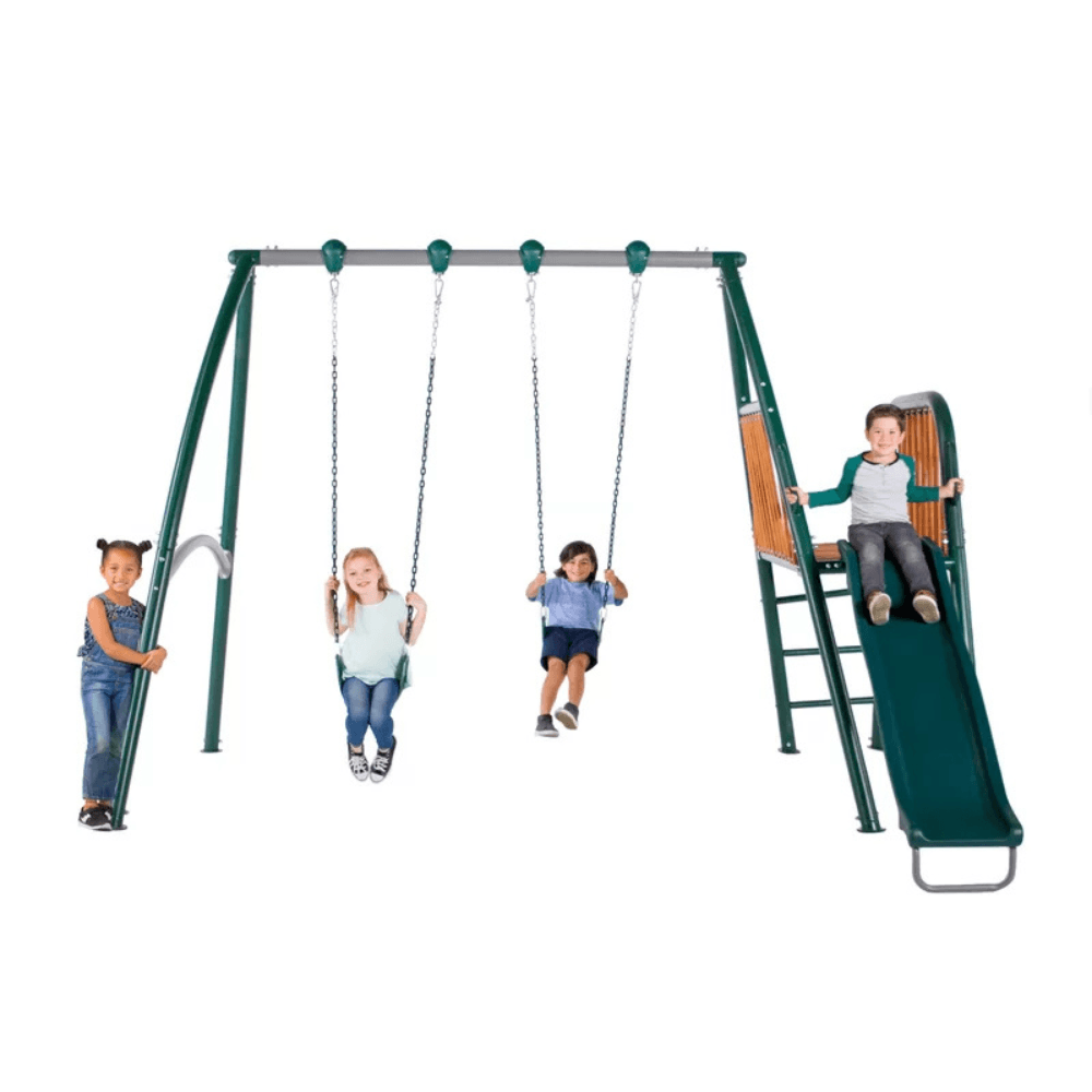 10′ Heavy Duty Swing Set with Warranty on 6′ Double Wall Slide - Image 8