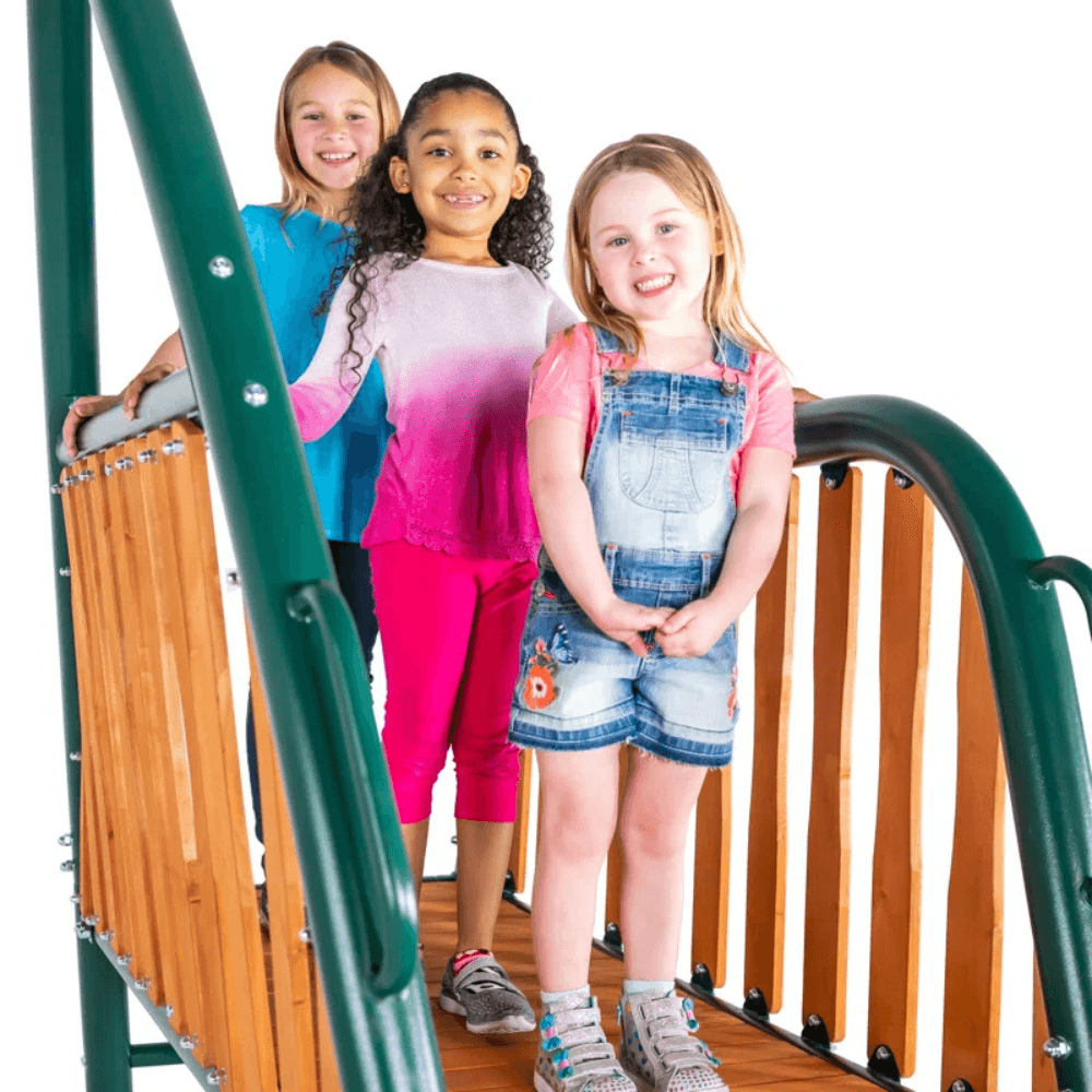10′ Heavy Duty Swing Set with Warranty on 6′ Double Wall Slide