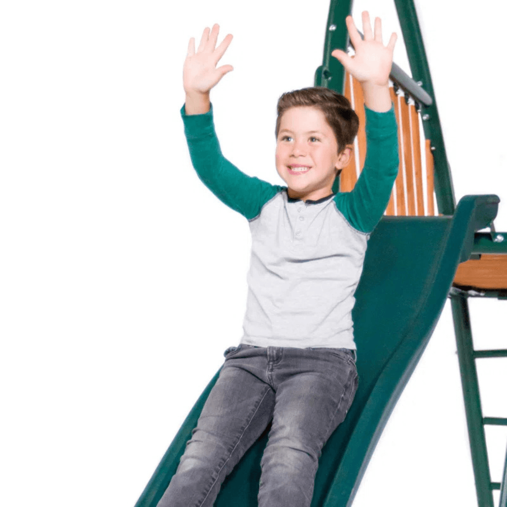 10′ Heavy Duty Swing Set with Warranty on 6′ Double Wall Slide - Image 4