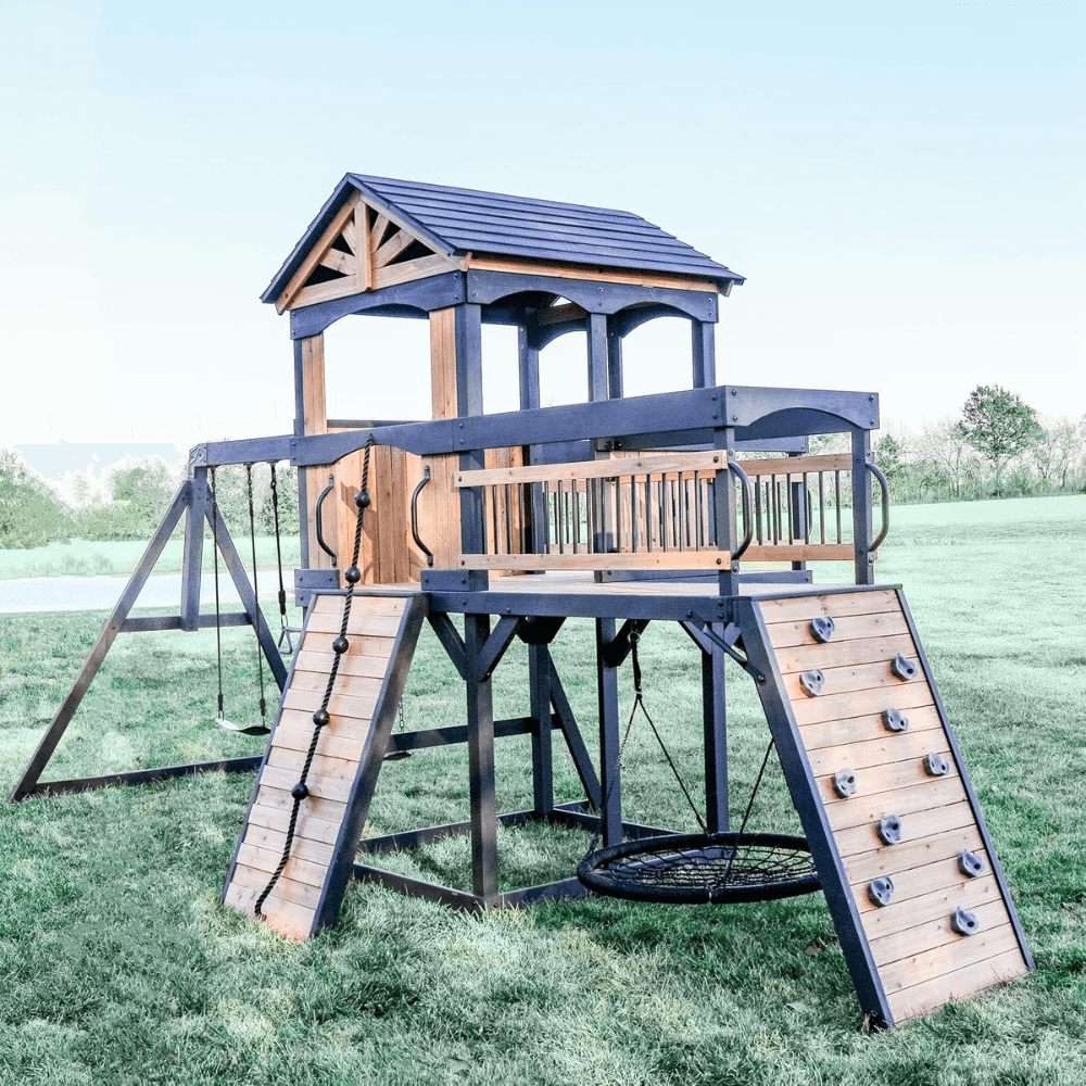 Timber Crossing Swing Set - Adventure Meets Stunning Design - Image 4