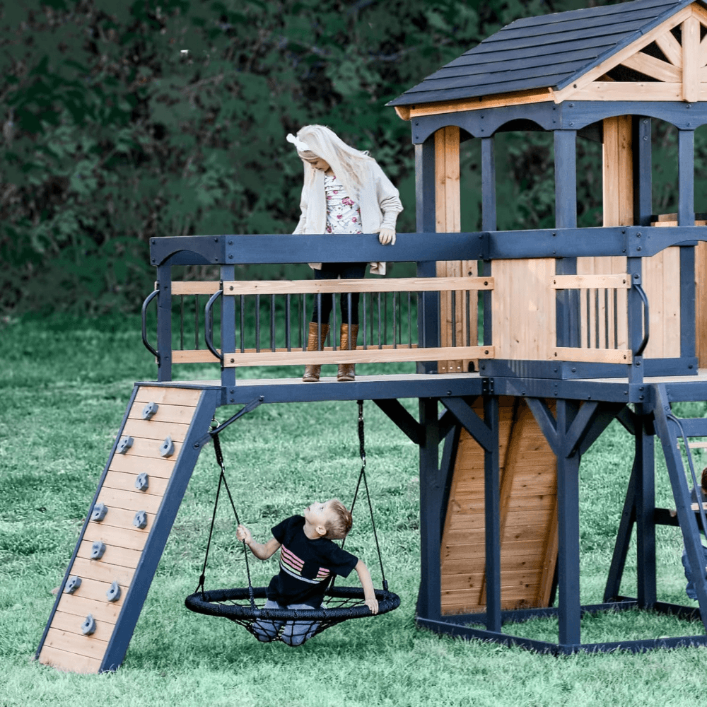 Timber Crossing Swing Set - Adventure Meets Stunning Design - Image 6