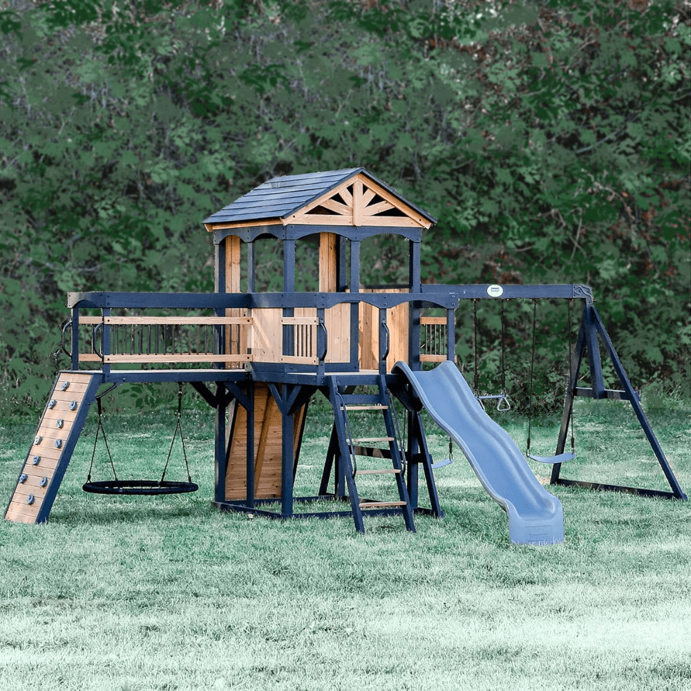 Timber Crossing Swing Set - Adventure Meets Stunning Design - Image 7