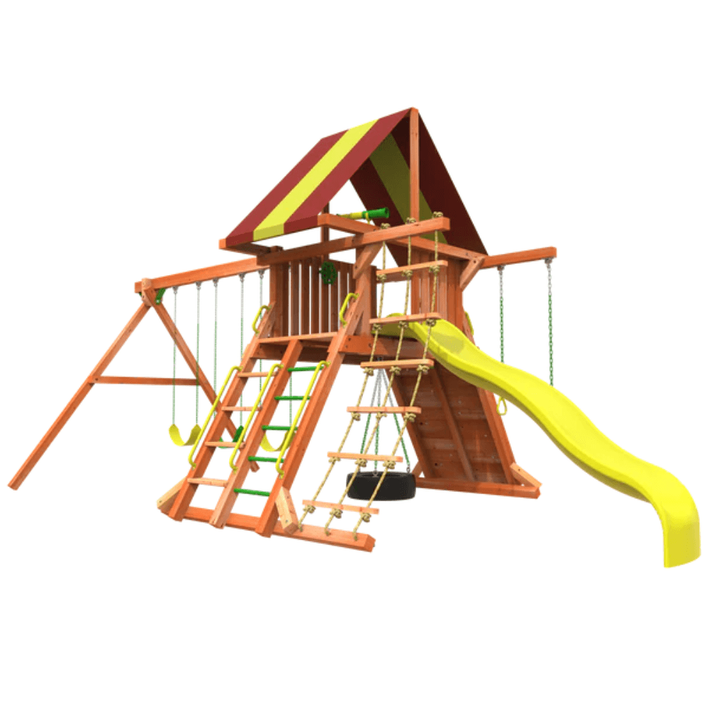 Woodplay Tiger Tower Combo A - Premium Wooden Swing Set for Endless Backyard Fun - Image 3