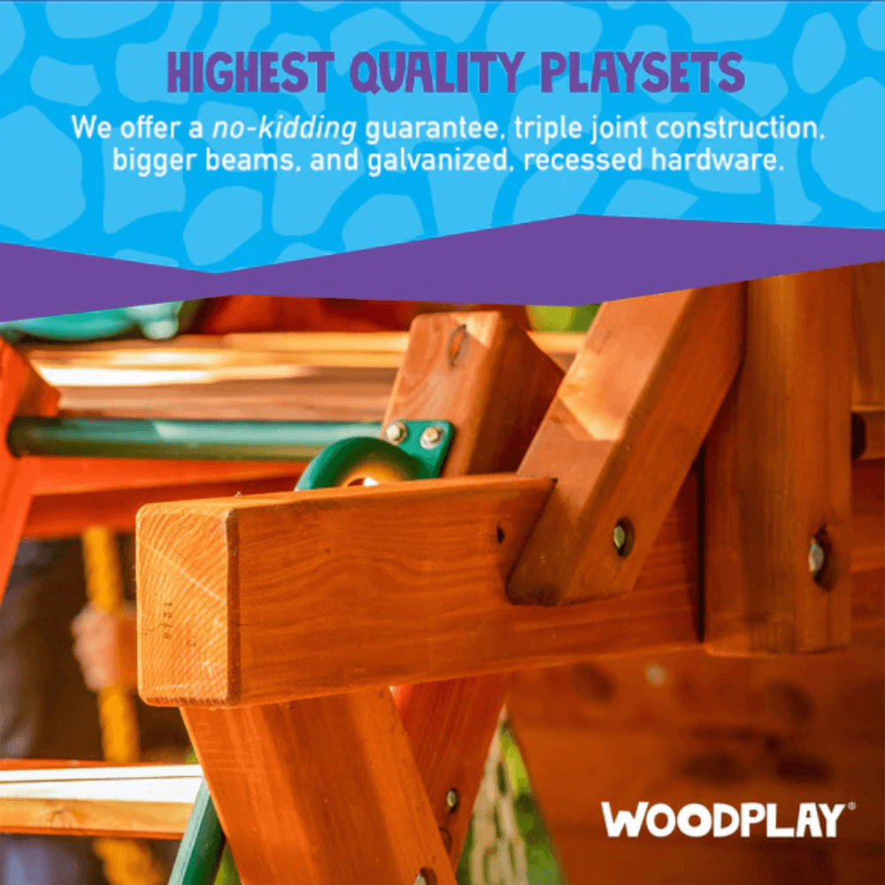 Woodplay Tiger Tower Combo A - Premium Wooden Swing Set for Endless Backyard Fun - Image 5