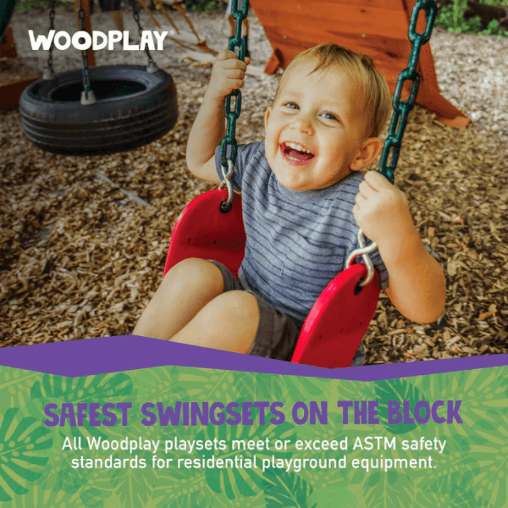 Woodplay Tiger Tower Combo A - Premium Wooden Swing Set for Endless Backyard Fun - Image 6