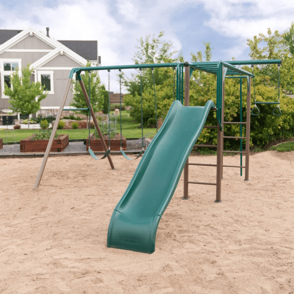 Powder Coated Steel Swing Set with 4 Swing(s), 1 Slide(s) - Image 13