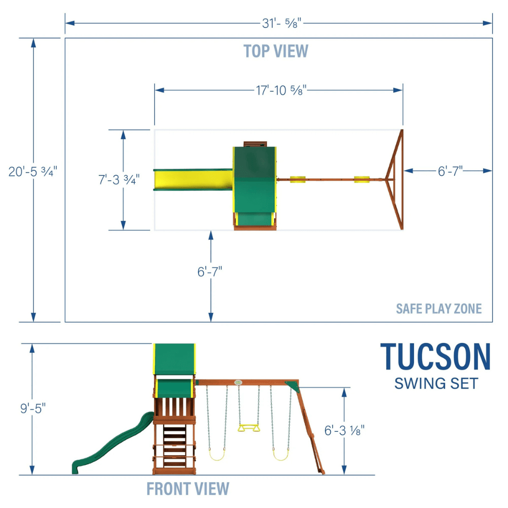 Tucson Swing Set - Big Fun in a Compact Design - Image 10