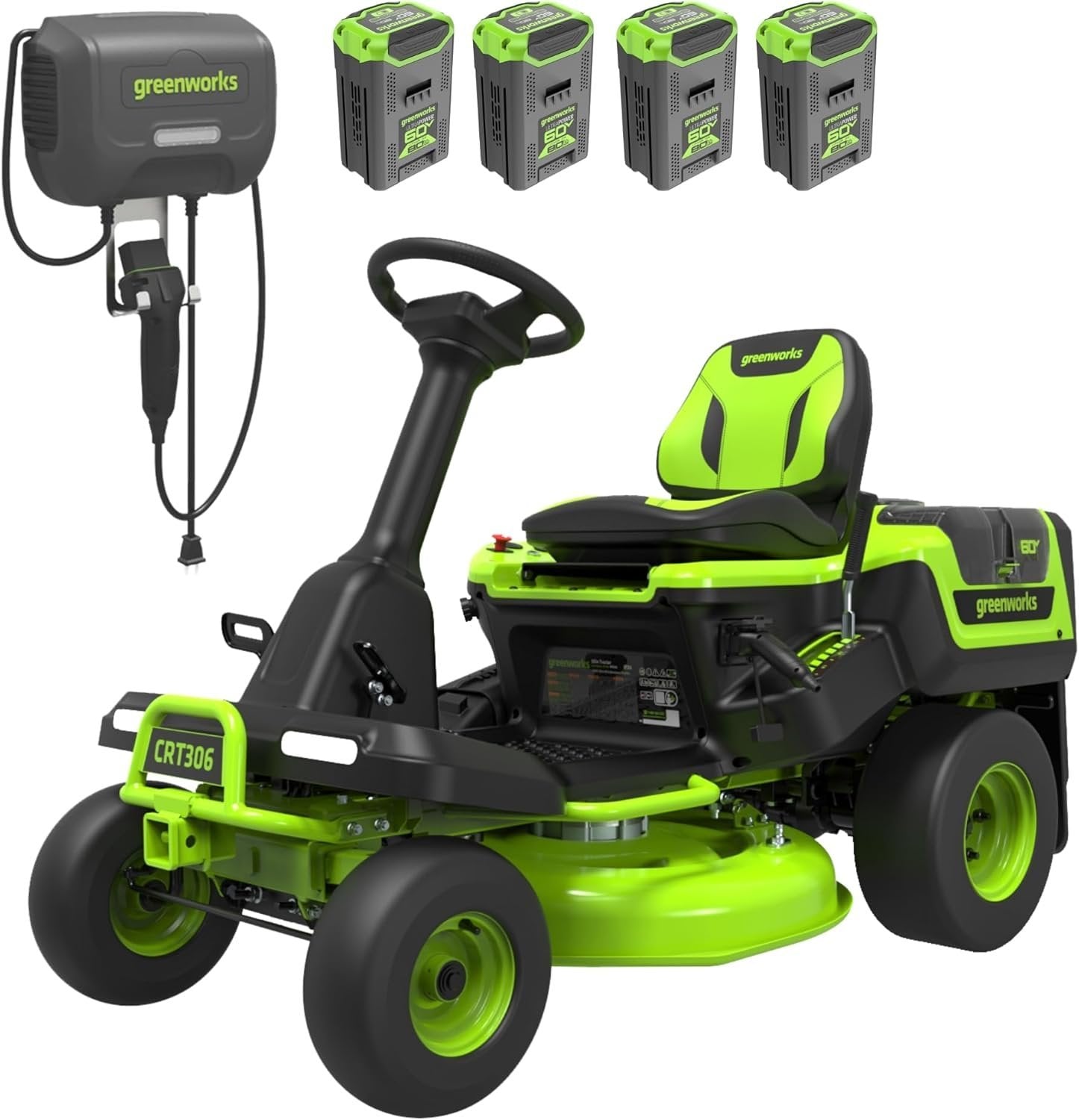 60V 30" CrossoverT Riding Lawn Tractor with 8.0 Ah
