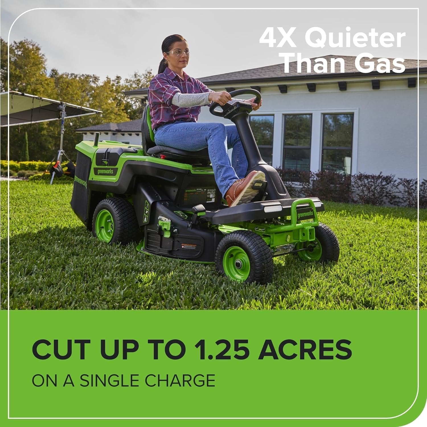 60V 30" CrossoverT Riding Lawn Tractor with 8.0 Ah - Image 7