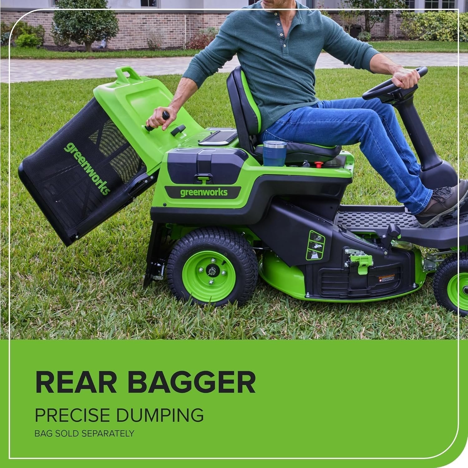 60V 30" CrossoverT Riding Lawn Tractor with 8.0 Ah - Image 8