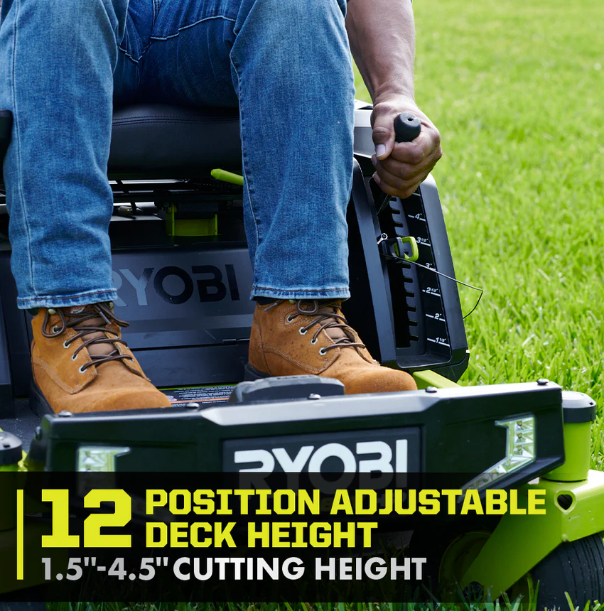 80V HP Brushless 30 in. Battery Electric Cordless Zero Turn Mower with 80V 10 Ah Batteries - Image 10
