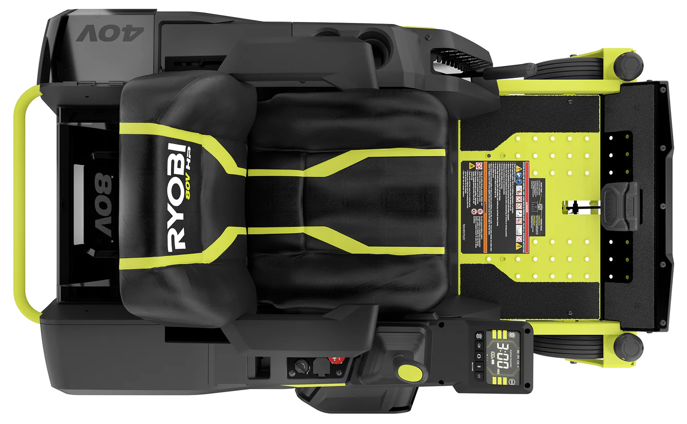80V HP Brushless 30 in. Battery Electric Cordless Zero Turn Mower with 80V 10 Ah Batteries - Image 11
