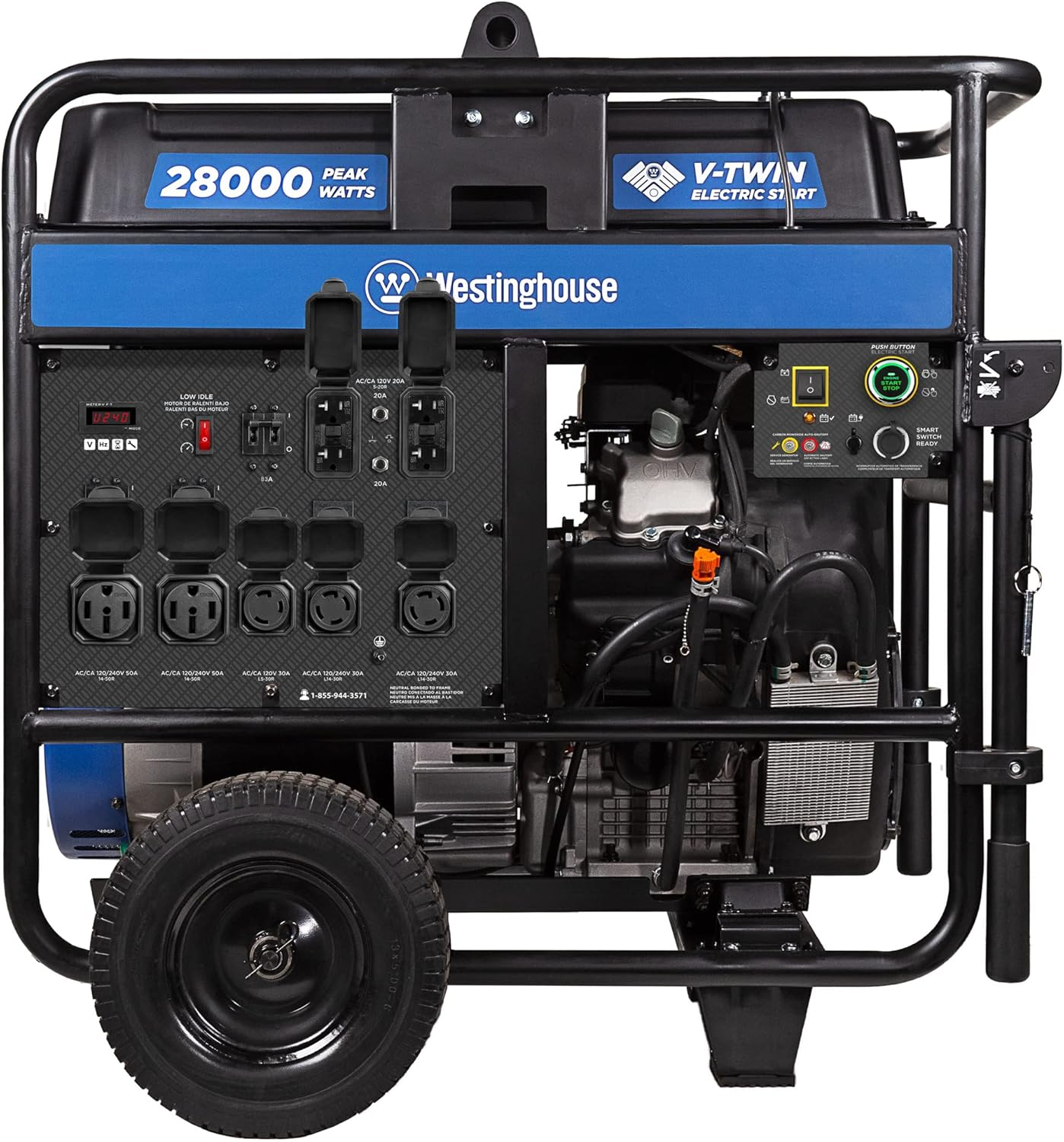 28,000 Peak Watt Tri-Fuel Home Backup Portable Generator - Image 3